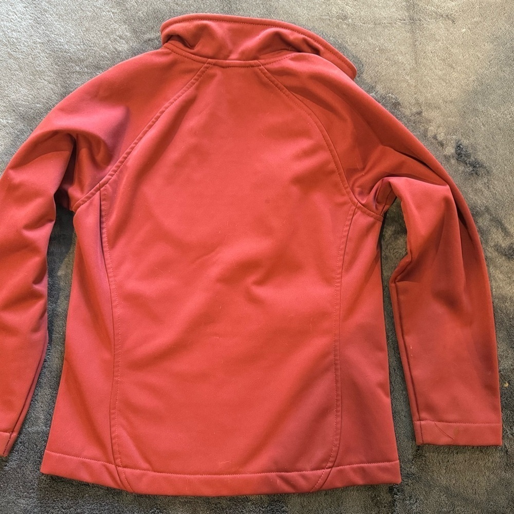 Kids Zip-Up Jacket - burgundy with pink interior - Picture 5 of 6
